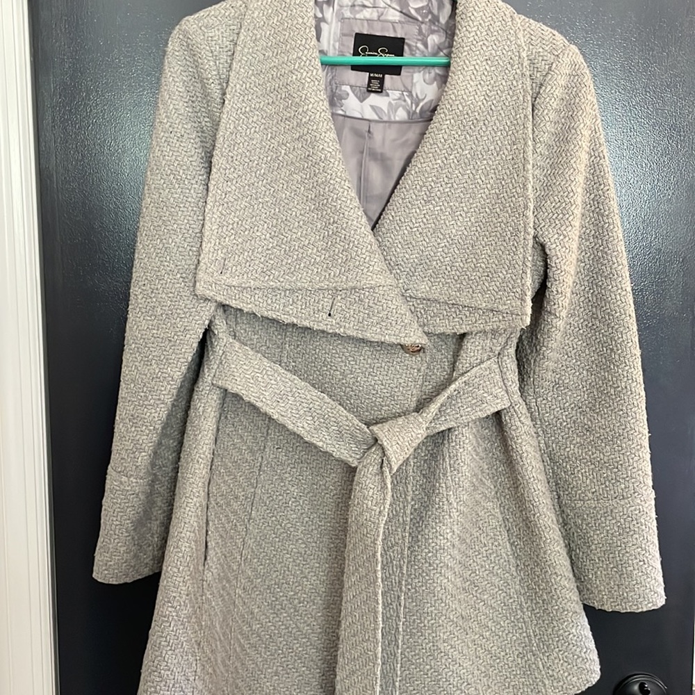 Jessica Simpson gray pea coat